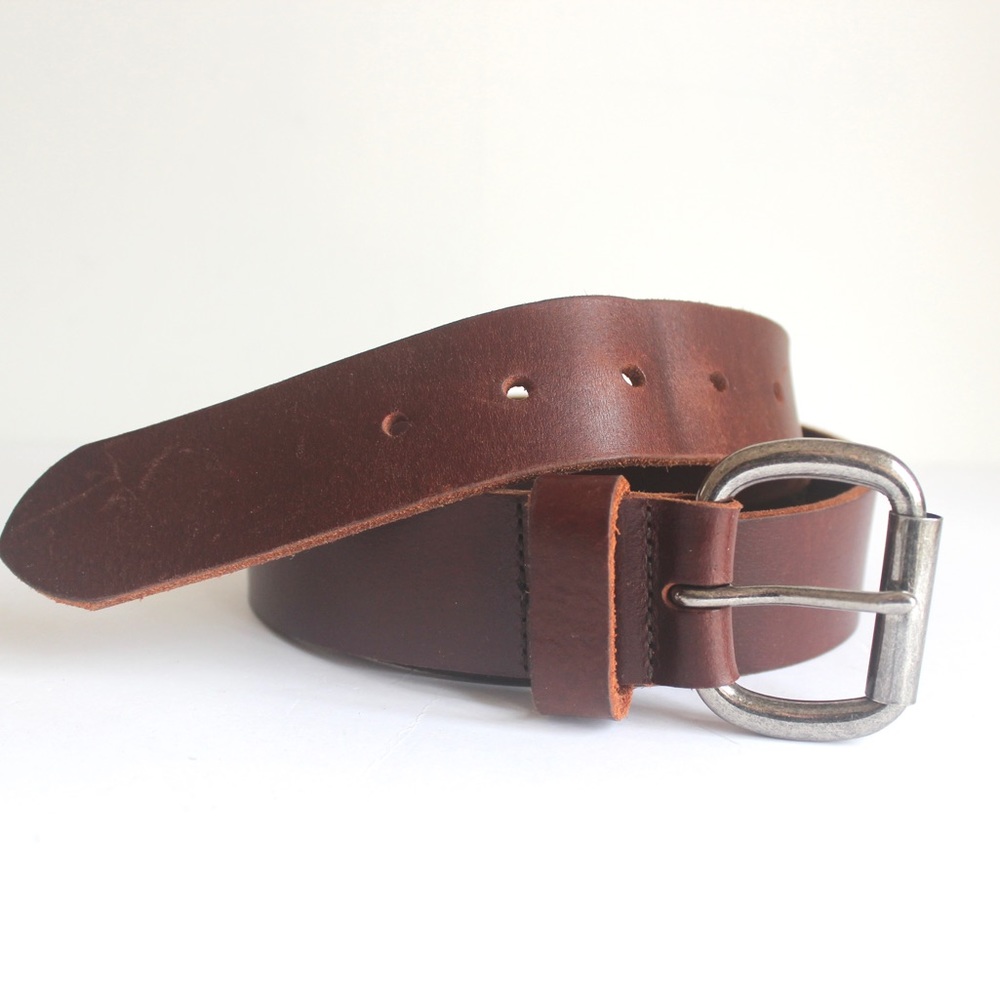 IZOD Vintage Cognac Brown Leather Belt Size 36